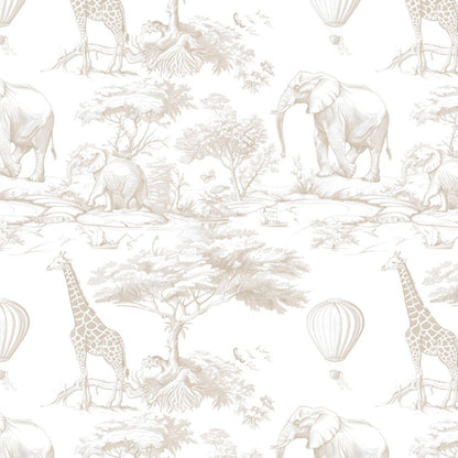 Wild Safari Pattern Soft Beige